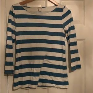 Striped boatneck shirt